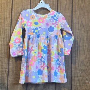 Floral Long Sleeve Kids Dress